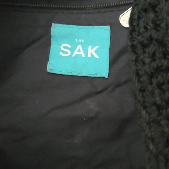 The SAK Original Blavk Crochet Shoulder Bag‎ Double Handle - Picture 4 of 5